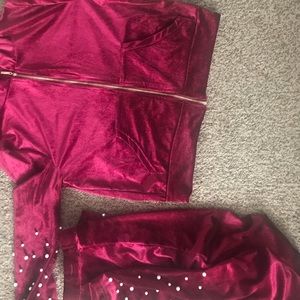 Velvet two piece set